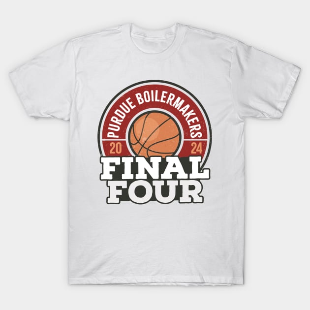 Purdue Boilermakers Final Four 2024 Red T-Shirt by mnd_Ξkh0s